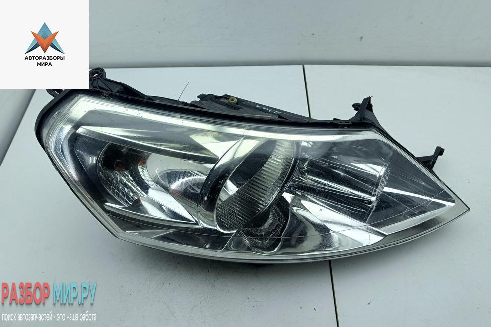 фара правая Citroen Jumpy 2 поколение 2010, 1.6 л., дизель, МКПП, белый, фургон, 89902604 - фото №1