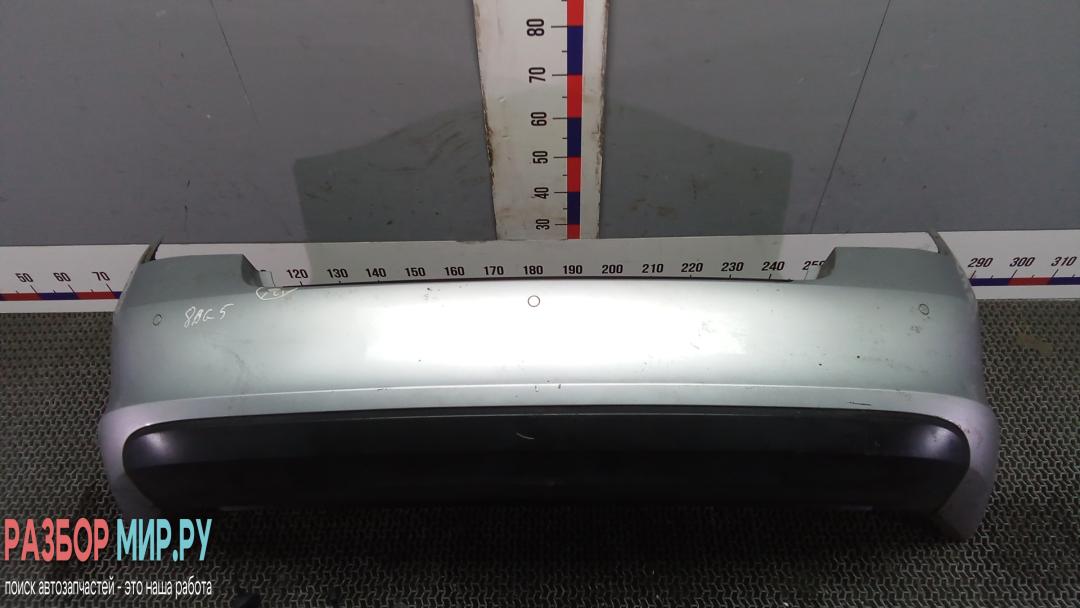 бампер задний Skoda Rapid 1 поколение 2013, 1.6 л., дизель, МКПП, хетчбэк 5 дв. - фото №1