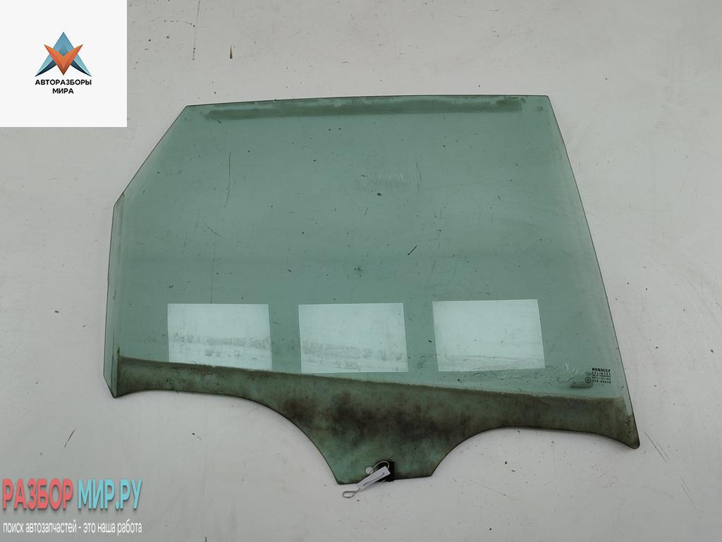 стекло двери задней правой Renault Scenic 2 поколение 2004, 1.6 л., бензин, МКПП, серый, минивэн - фото №1
