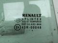 стекло двери задней правой Renault Scenic 2 поколение 2004, 1.6 л., бензин, МКПП, серый, минивэн - фото №2