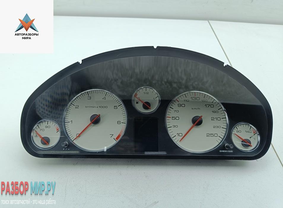 приборная панель Peugeot 407 1 поколение 2004, 2.2 л., бензин, МКПП, синий, седан, 9651855280 - фото №1