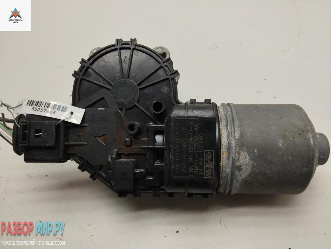 моторчик передних стеклоочистителей (дворников) Ford Focus 2 поколение 2004, 1.6 л., i, бензин, МКПП, красный, универсал, 4M51-17508-AA - фото №1