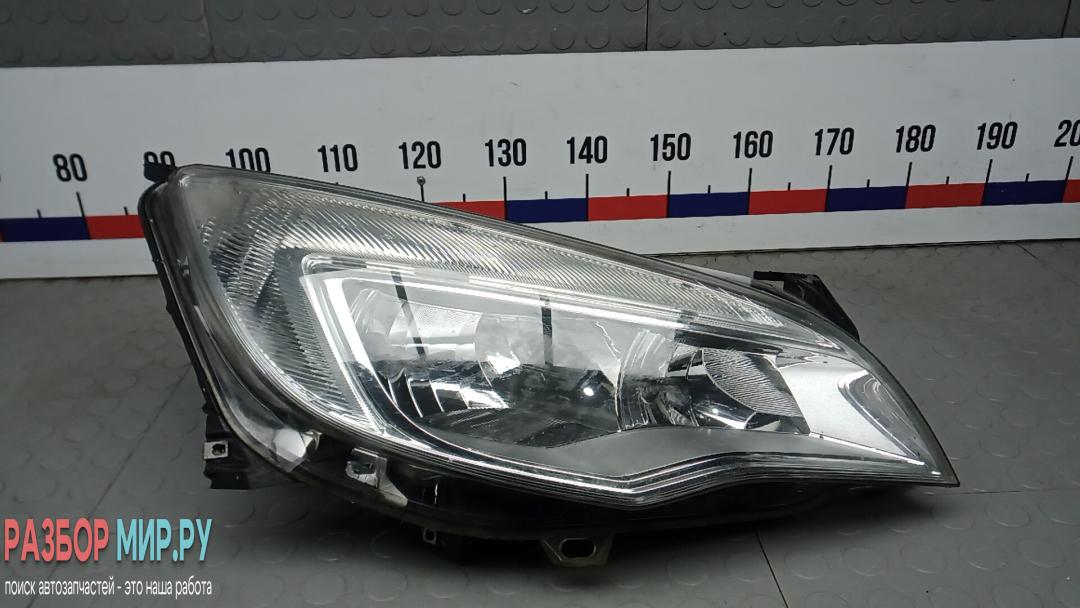 фара правая Opel Astra J 2010, 1.6 л., бензин, МКПП, хетчбэк 5 дв. - фото №1