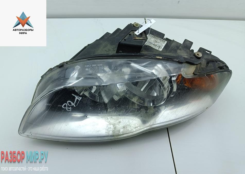 фара левая Audi A4 B7 2005, 3.2 л., бензин, АКПП, синий, универсал, 8E0941003AJ - фото №1