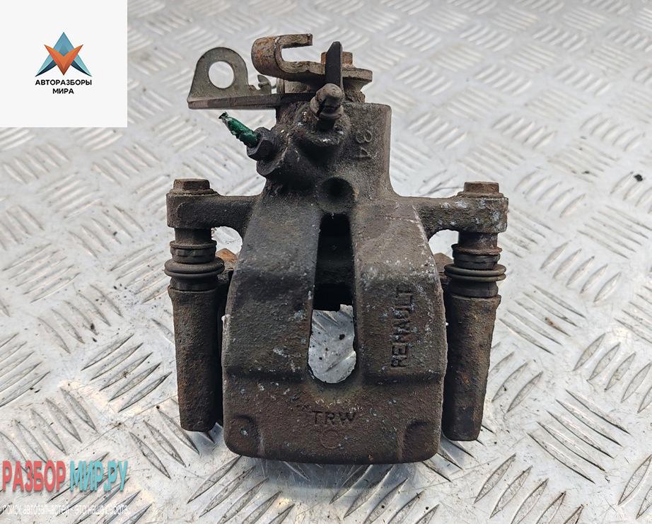 суппорт задний левый Renault Scenic 2 поколение 2005, 1.6 л., бензин, МКПП, чёрный, минивэн - фото №1