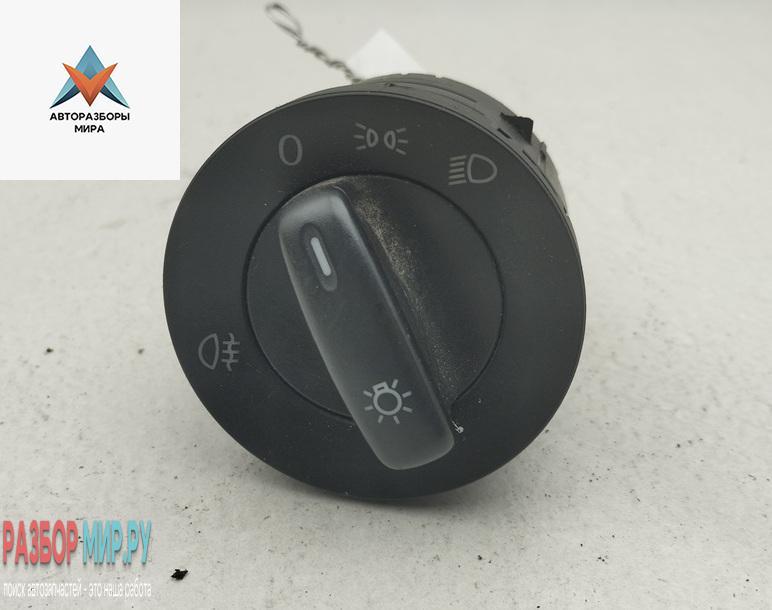 переключатель света Volkswagen Passat B6 2006, 2.0 л., бензин, МКПП, синий, универсал, 1K0941431P - фото №1