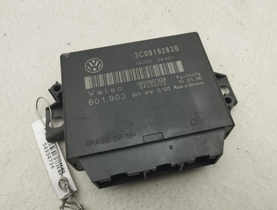 блок управления парктрониками Volkswagen Passat B6 2006, 2.0 л., бензин, МКПП, серый, седан, 3C0919283B - фото №1