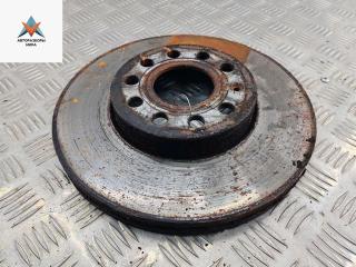 диск тормозной передний Volkswagen Caddy 3 поколение 2006, 1.9 л., дизель, МКПП, красный, фургон