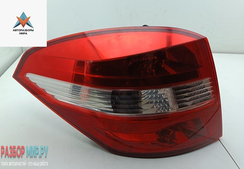 фонарь задний левый Renault Laguna 3 поколение 2008, 2.0 л., дизель, АКПП, чёрный, универсал, 265550002 - фото №1