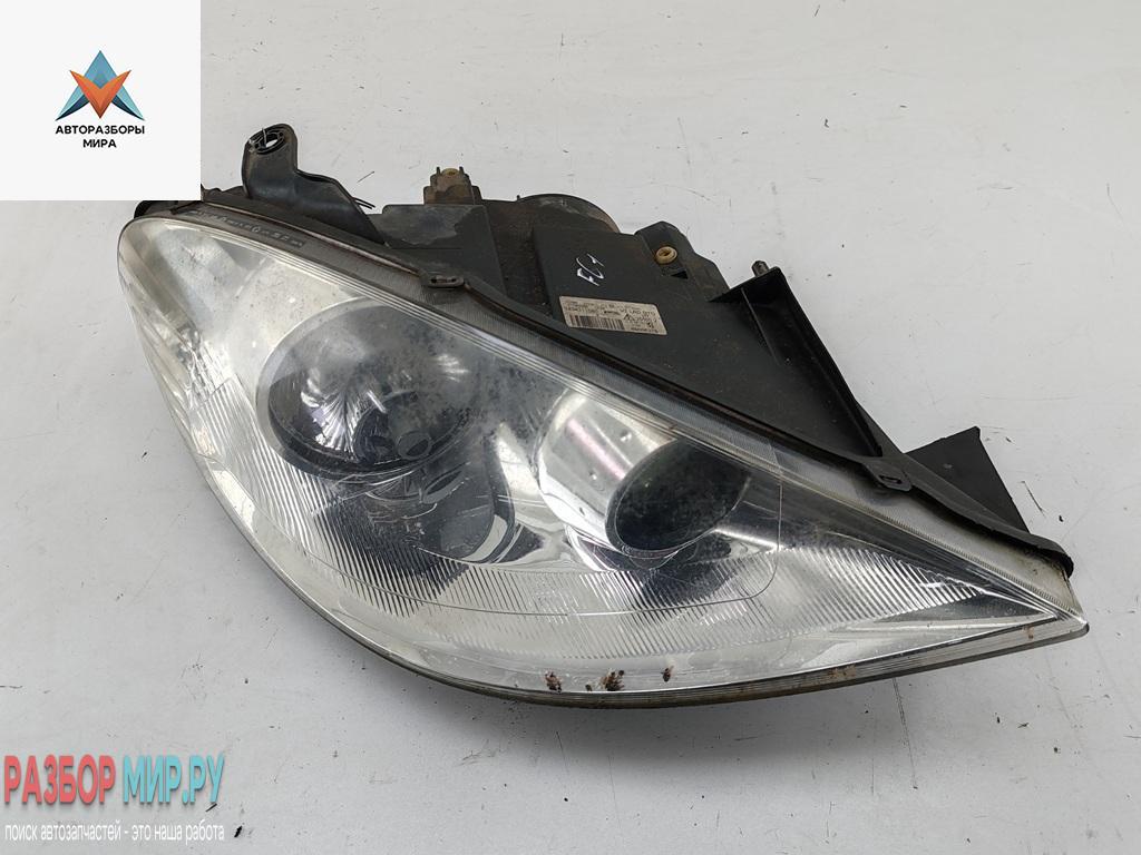 фара правая Peugeot 807 1 поколение 2005, 2.2 л., дизель, МКПП, серый, минивэн, 1494311080 - фото №1