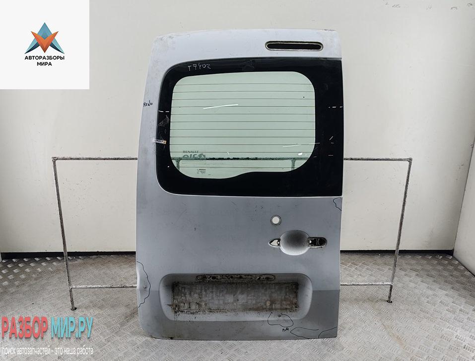 дверь задняя распашная левая Renault Kangoo 2 поколение 2008, 1.5 л., дизель, МКПП, белый, фургон - фото №1