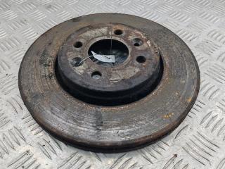 диск тормозной передний Renault Scenic 2 поколение 2005, 1.6 л., бензин, МКПП, чёрный, минивэн