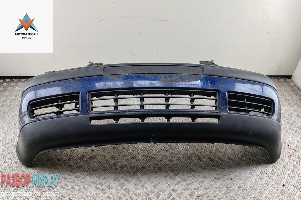 бампер передний Volkswagen Golf 4 поколение 1999, дизель, синий, хетчбэк 5 дв., 1J0807221 - фото №1