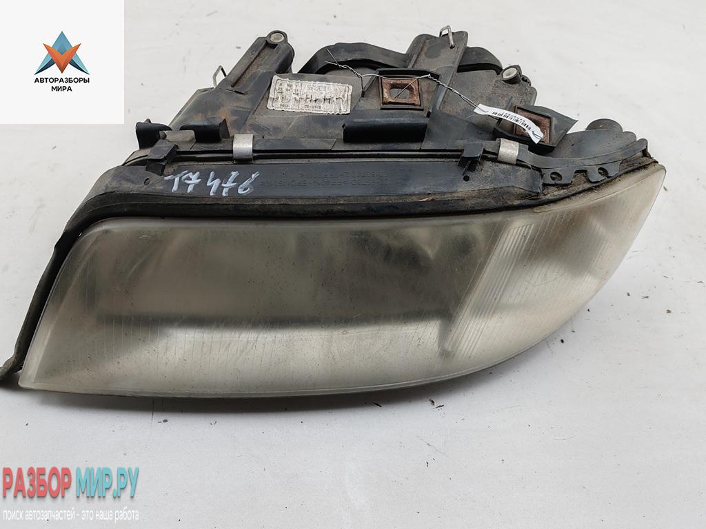 фара левая Audi A6 4B/C5 1999, 2.4 л., бензин, АКПП, зелёный, универсал - фото №1