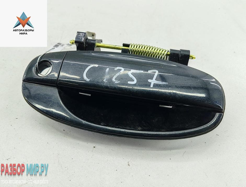 ручка наружная передняя правая Chevrolet Kalos 1 поколение 2007, 1.4 л., бензин, МКПП, чёрный, хетчбэк 5 дв., 96409602 - фото №1