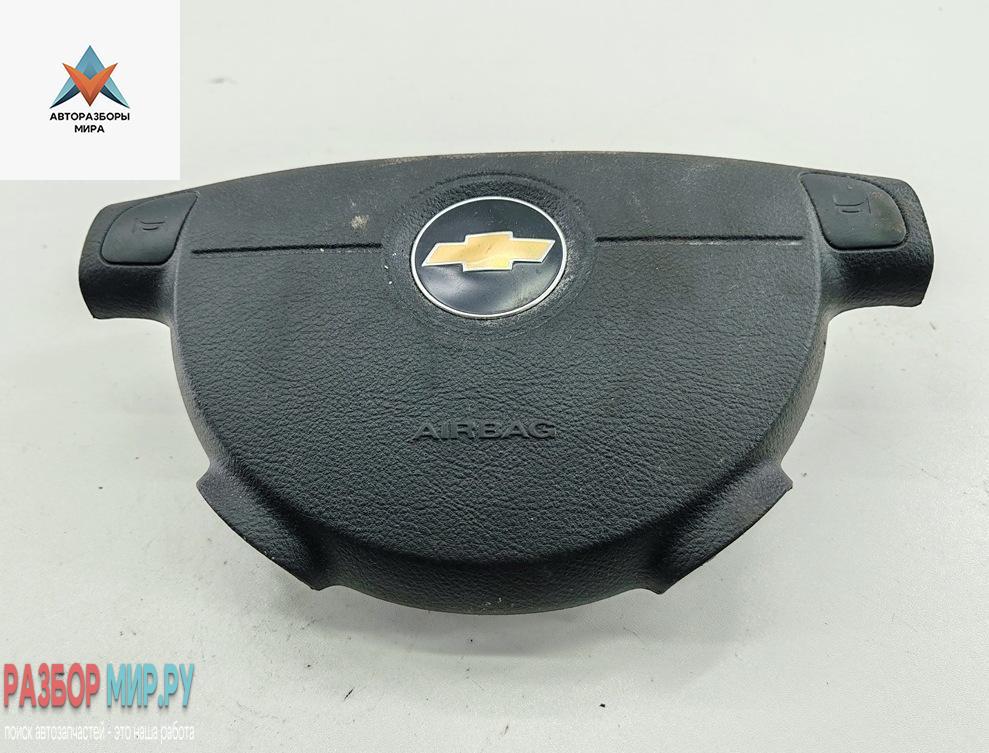подушка безопасности водителя Chevrolet Kalos 1 поколение 2007, 1.4 л., бензин, МКПП, чёрный, хетчбэк 5 дв., 96803209 - фото №1