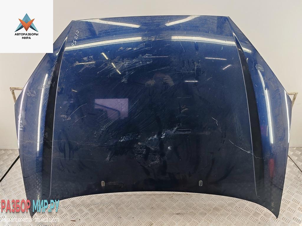 капот Ford Focus 1 поколение 1999, 1.6 л., i, бензин, МКПП, синий, универсал - фото №1
