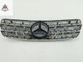 решетка радиатора Mercedes-Benz M-Class ML W163 2002, чёрный, внедорожник 5 дв., 1638800985 - фото №2