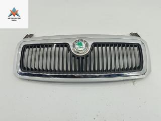 решетка радиатора Skoda Fabia 1 поколение (6Y) [рестайлинг] 2006, серый, универсал, 6Y0853668B