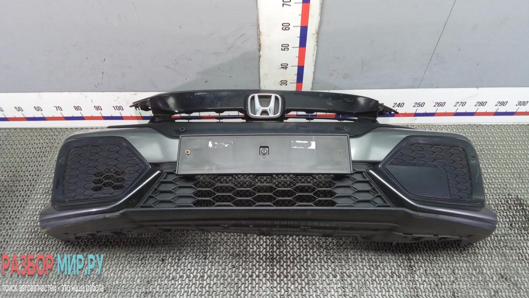 бампер передний Honda Civic 10 поколение 2017, 1.0 л., бензин, МКПП, хетчбэк 5 дв. - фото №1