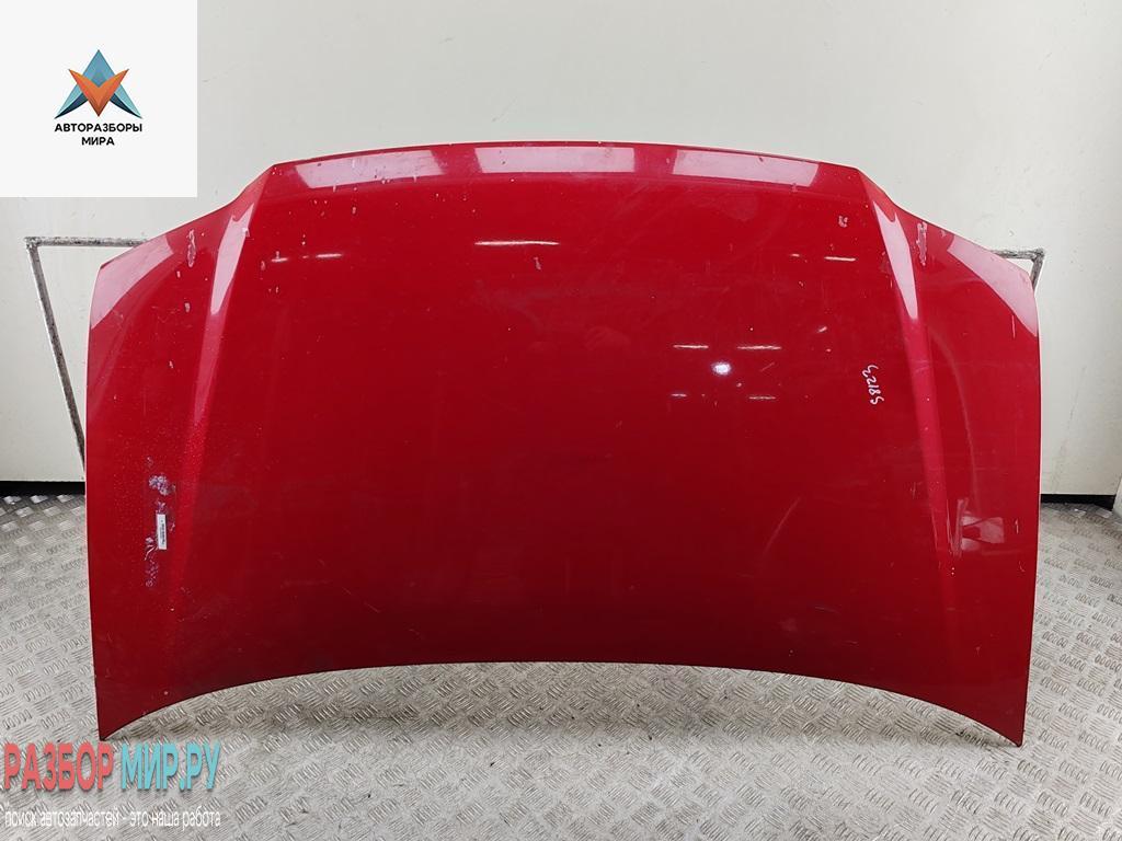 капот Volkswagen Caddy 3 поколение 2006, 1.9 л., дизель, МКПП, красный, фургон - фото №1