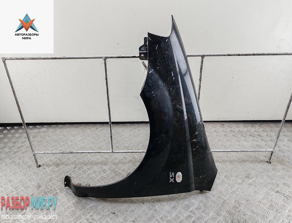 крыло переднее левое Chevrolet Kalos 1 поколение 2007, 1.4 л., бензин, МКПП, чёрный, хетчбэк 5 дв. - фото №1