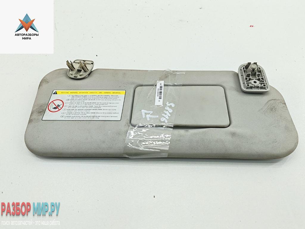 козырек солнцезащитный Peugeot 207 1 поколение 2008, 1.6 л., дизель, МКПП, белый, универсал - фото №1