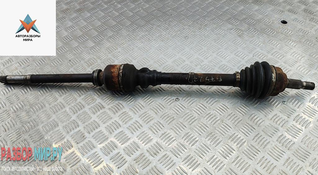 полуось передняя правая (приводной вал, ШРУС) Peugeot 407 1 поколение 2007, 2.0 л., бензин, МКПП, чёрный, универсал - фото №1