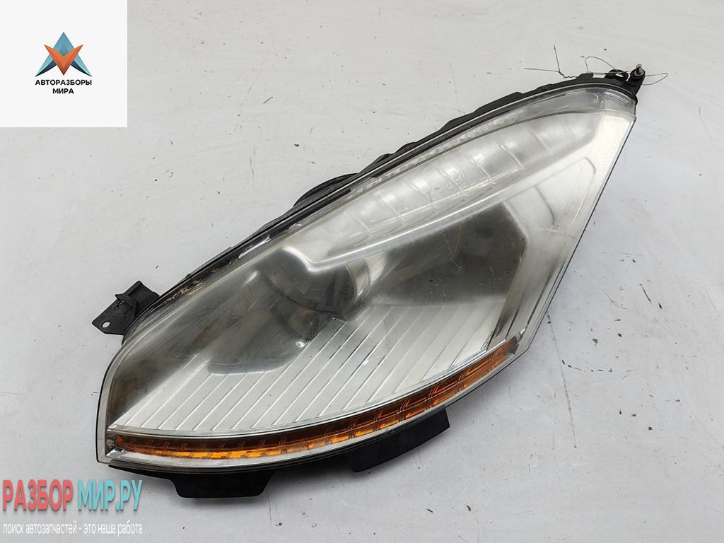 фара левая Citroen C4 Picasso 1 поколение 2007, 2.0 л., дизель, робот, синий, минивэн - фото №1