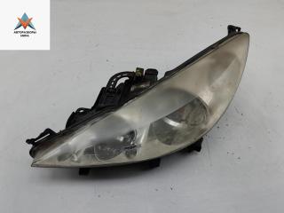 фара левая Peugeot 207 1 поколение 2008, 1.6 л., дизель, МКПП, белый, универсал, 9649986280