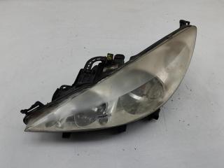 фара левая Peugeot 207 1 поколение 2008, 1.6 л., дизель, МКПП, белый, универсал, 9649986280