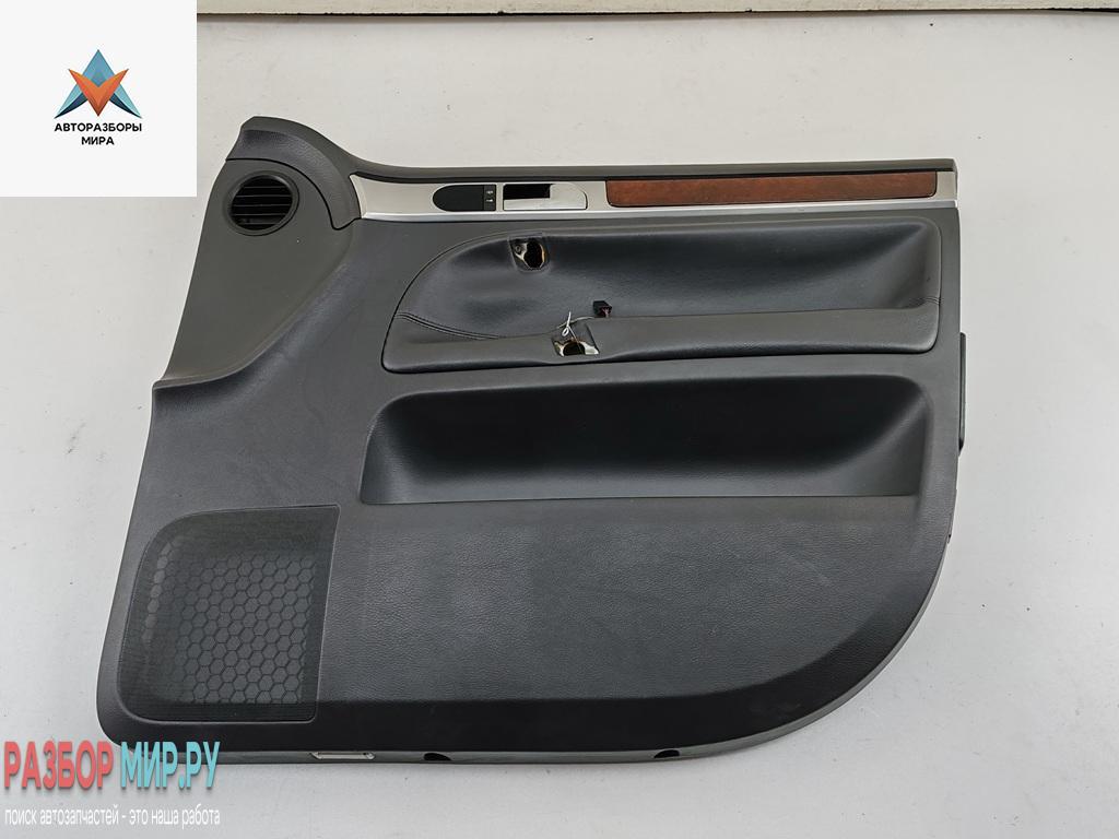 обшивка двери передняя правая Volkswagen Touareg 1 поколение 2005, 2.5 л., дизель, АКПП, чёрный, внедорожник 5 дв., 7L6867012BH - фото №1