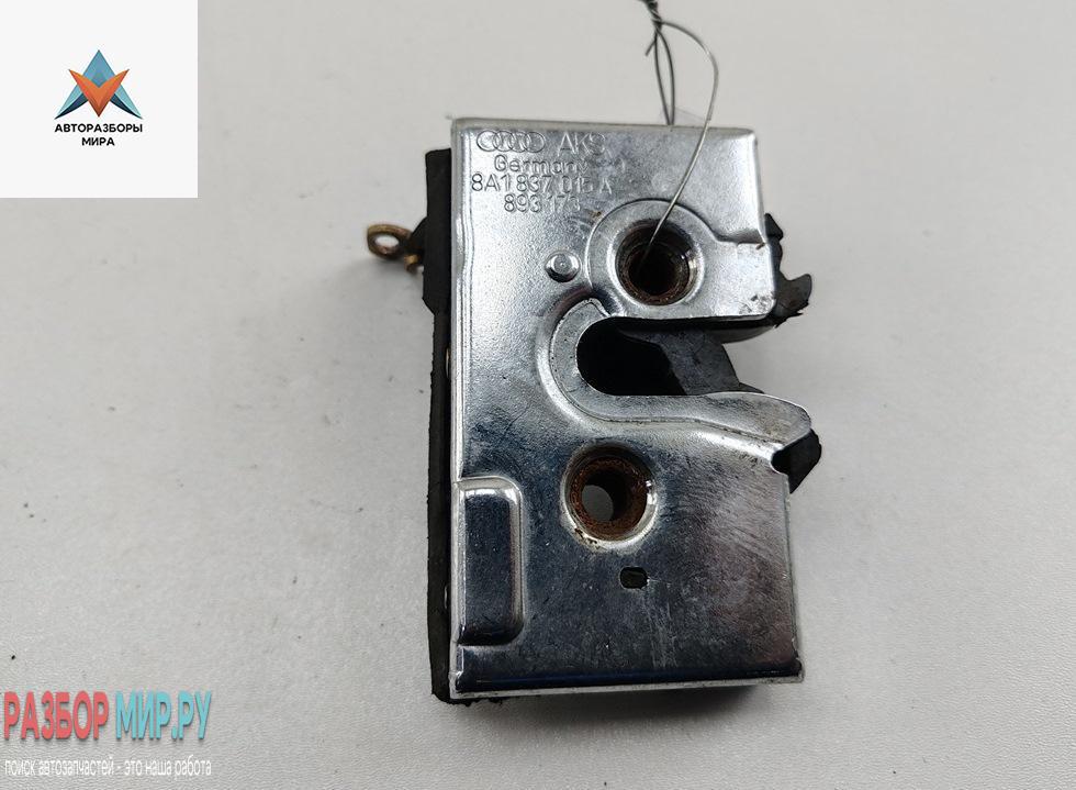 замок двери передней левой Audi 80 8C/B4 1994, 2.0 л., бензин, МКПП, красный, седан, 8A1837015A - фото №1