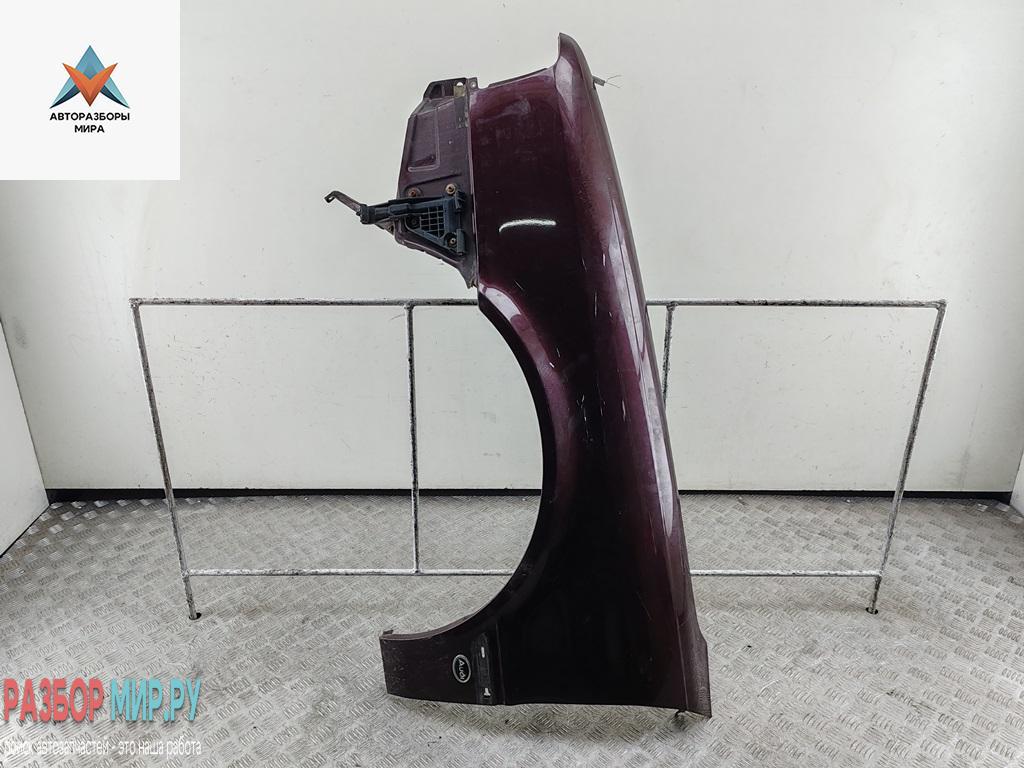 крыло переднее левое Audi 80 8C/B4 1992, 2.0 л., бензин, МКПП, красный, седан - фото №1