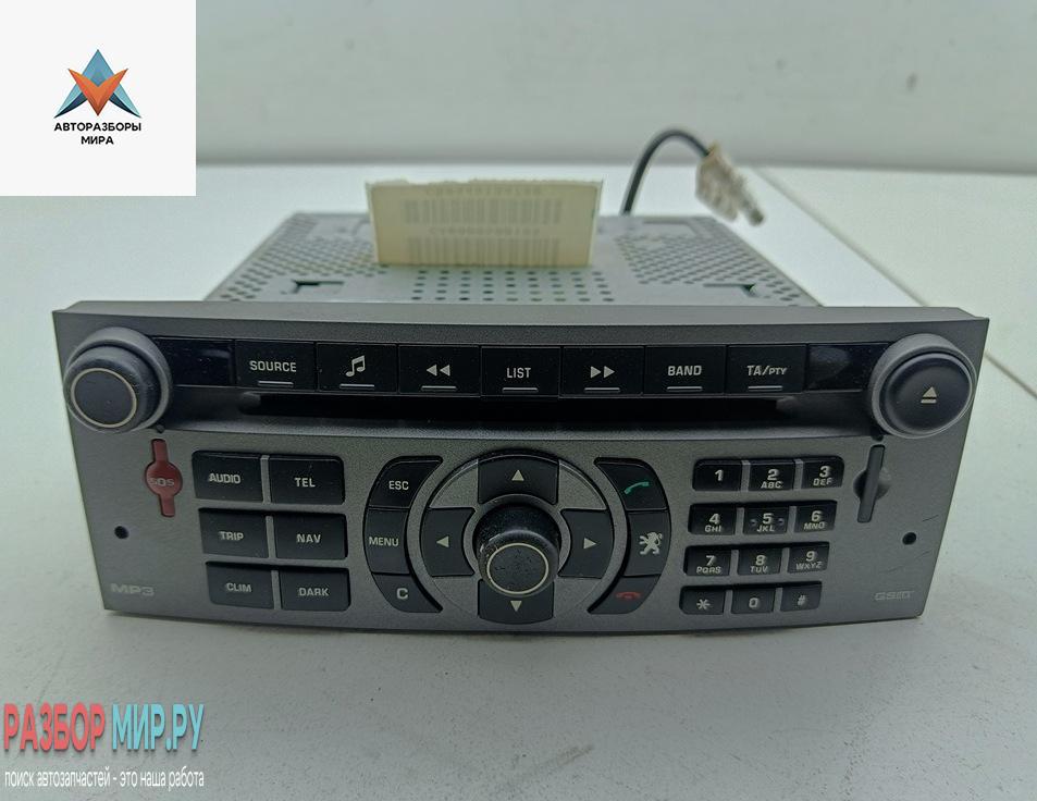 магнитола Peugeot 407 1 поколение 2004, 2.2 л., бензин, МКПП, синий, седан, 96601833YW.RT3N310 - фото №1