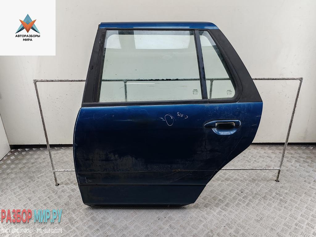 дверь сдвижная Nissan Primera P11 2000, синий, универсал - фото №1