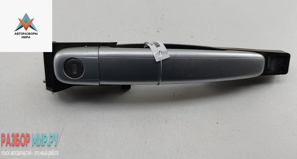 ручка наружная передняя левая Peugeot 307 1 поколение 2004, 2.0 л., бензин, МКПП, жёлтый, универсал, 9639876480 - фото №1