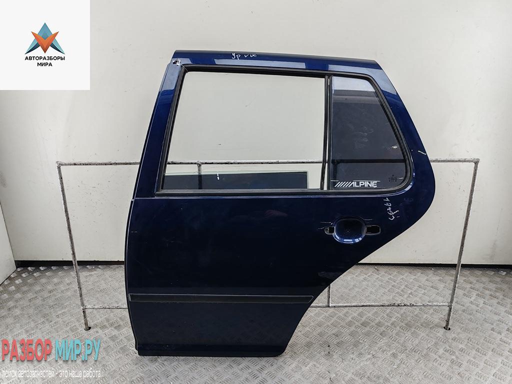 дверь сдвижная Volkswagen Golf 4 поколение 1999, синий, хетчбэк 5 дв. - фото №1