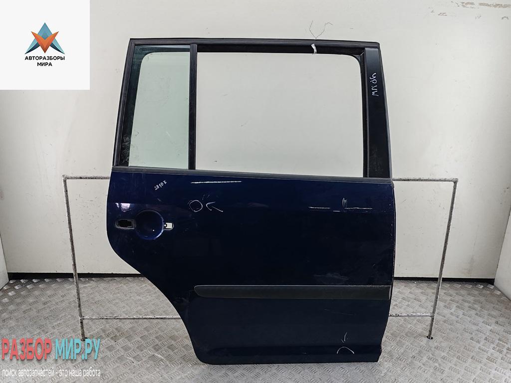 дверь сдвижная Volkswagen Touran 1 поколение 2003, синий, минивэн - фото №1