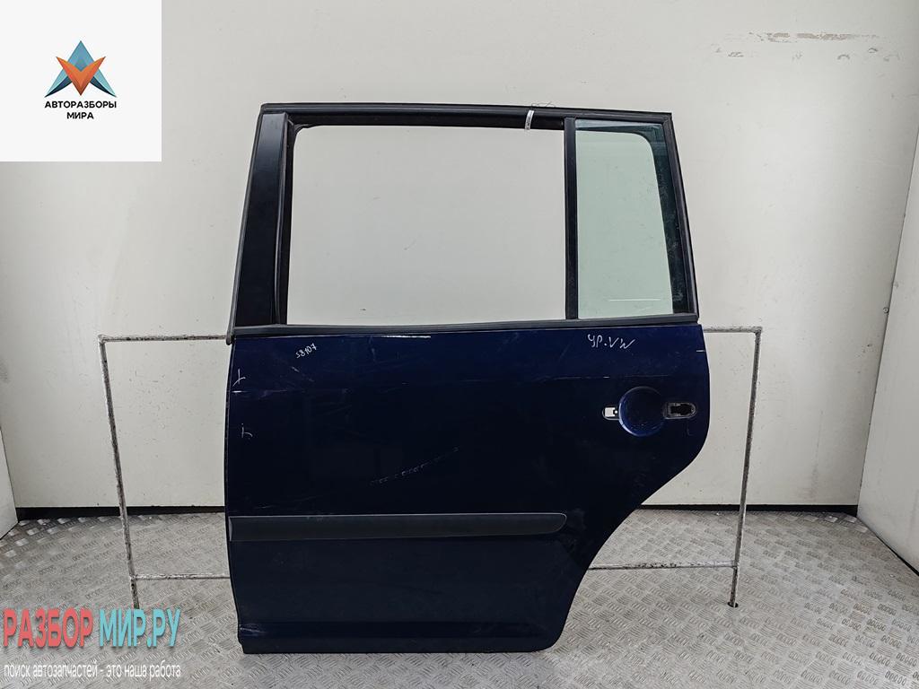 дверь сдвижная Volkswagen Touran 1 поколение 2003, синий, минивэн - фото №1