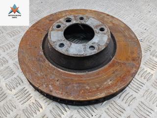 диск тормозной передний Volkswagen Touareg 1 поколение [рестайлинг] 2007, 5.0 л., дизель, АКПП, серый, внедорожник 5 дв.