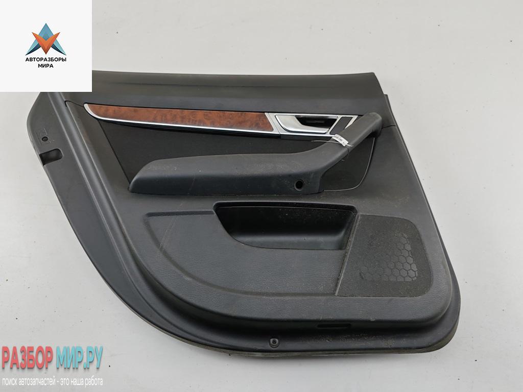 обшивка двери задняя левая Audi A6 4F/C6 2006, 2.7 л., дизель, АКПП, серый, седан, 4F0867305 - фото №1