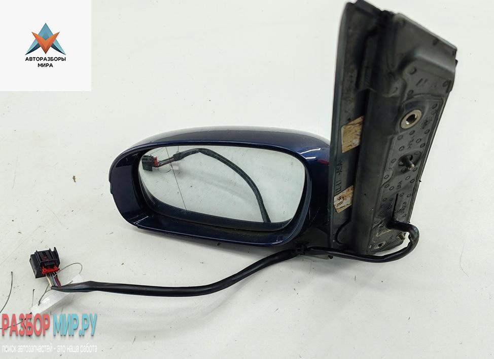 зеркало левое Volkswagen Touran 1 поколение 2003, 1.6 л., бензин, МКПП, синий, минивэн - фото №1