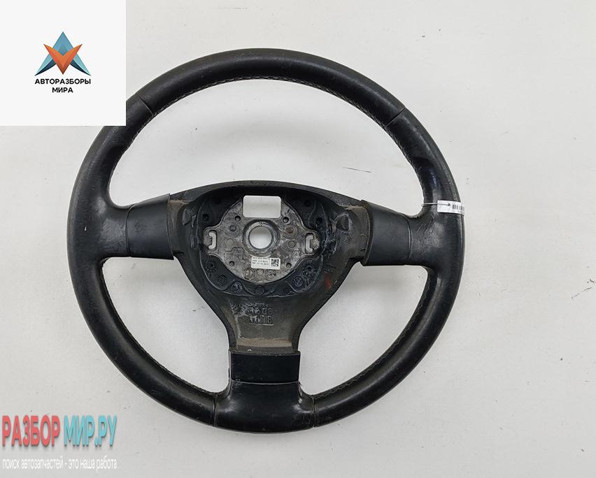 руль Volkswagen Passat B6 2006, 2.0 л., бензин, МКПП, синий, универсал, 1K0419091BRE - фото №1