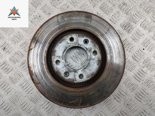 диск тормозной передний Peugeot 307 1 поколение 2003, 1.6 л., бензин, МКПП, красный, универсал