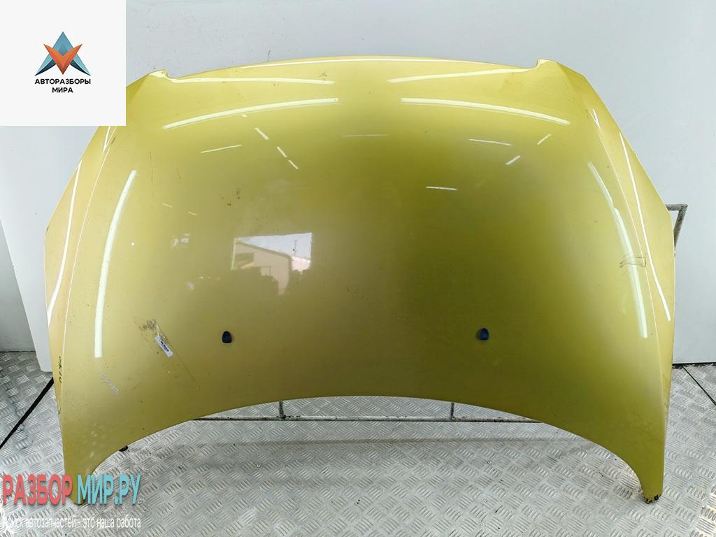 капот Peugeot 307 1 поколение 2004, 2.0 л., бензин, МКПП, жёлтый, универсал - фото №1