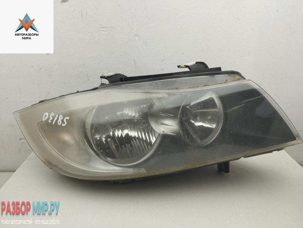 фара правая BMW 3 серия E90/E91/E92/E93 2006, 2.0 л., бензин, МКПП, чёрный, седан, 6942722 - фото №1
