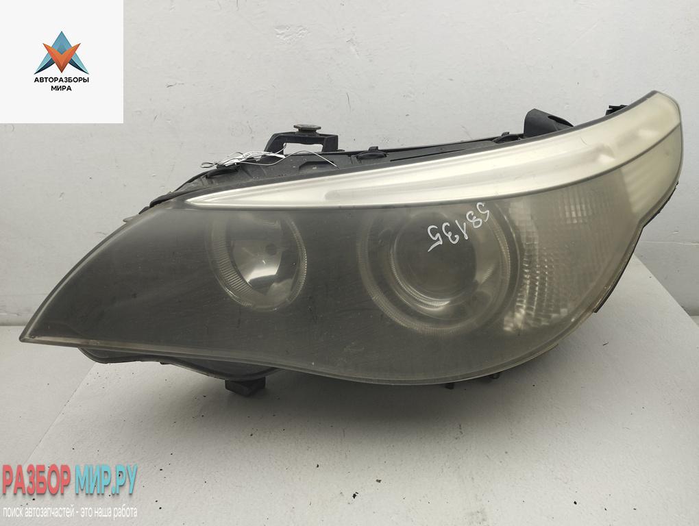 фара левая BMW 5 серия E60/E61 2004, 2.5 л., дизель, АКПП, чёрный, универсал - фото №1