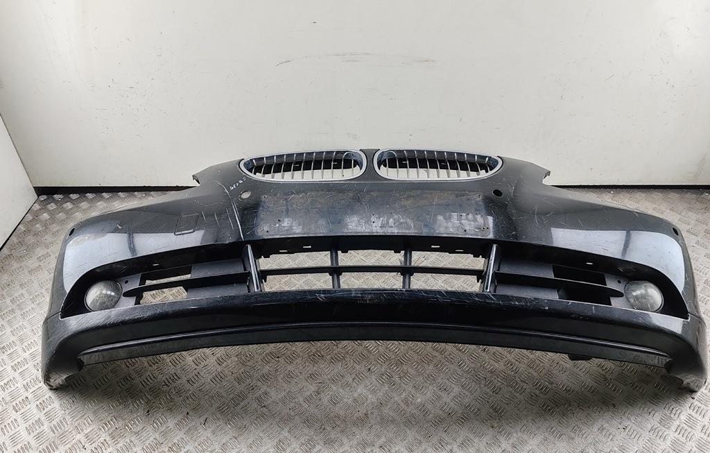 бампер передний BMW 5 E60/E61 2004, дизель, чёрный, универсал