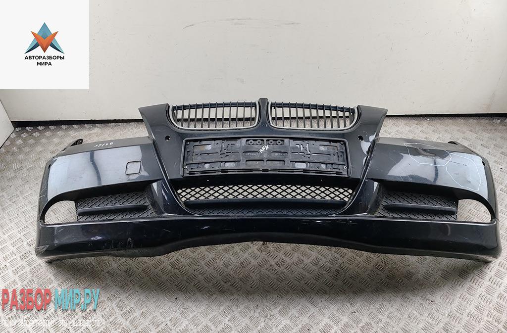 бампер передний BMW 3 серия E90/E91/E92/E93 2006, бензин, чёрный, седан - фото №1